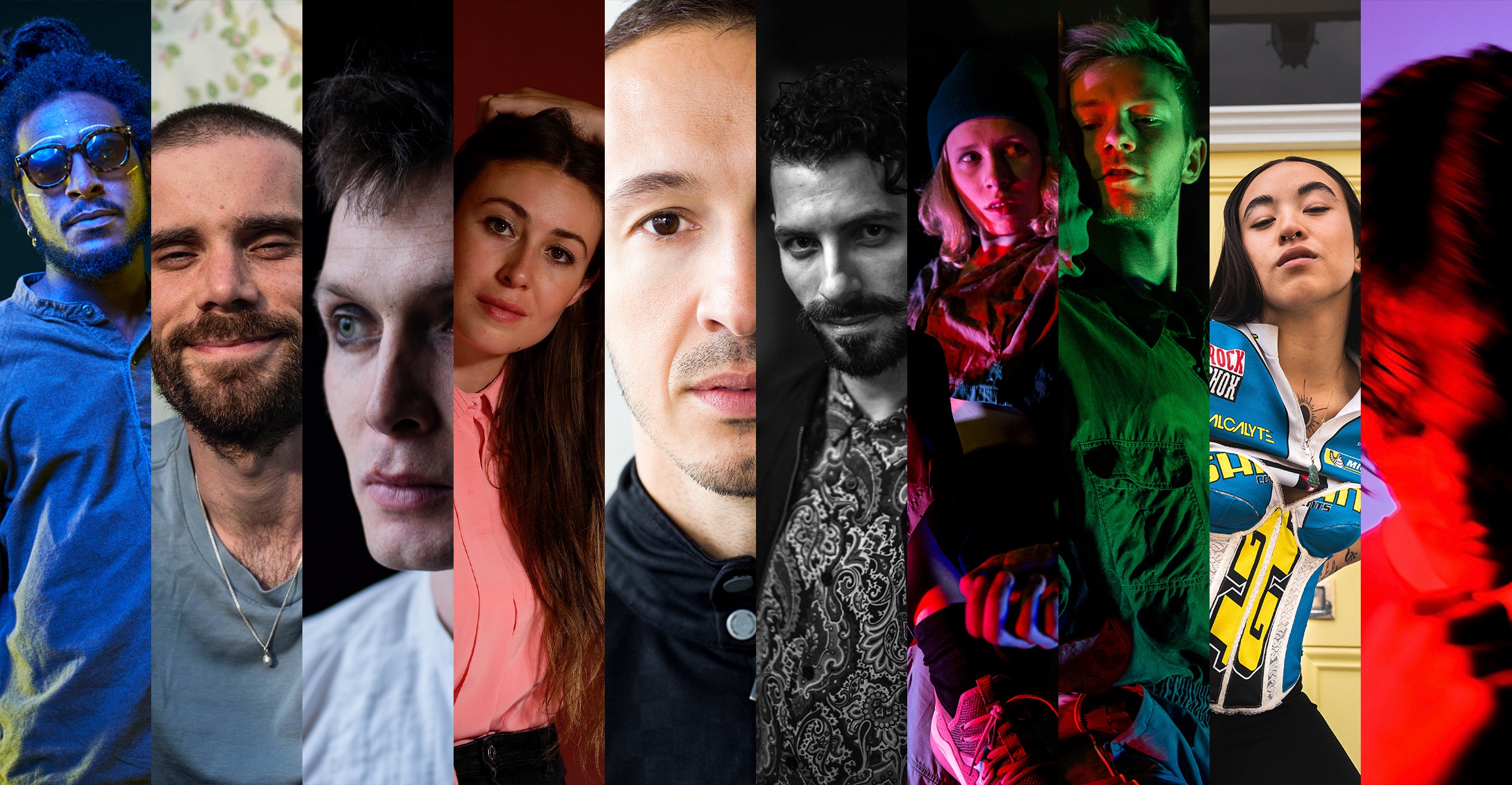 Collage of 10 featured Research Commission artists