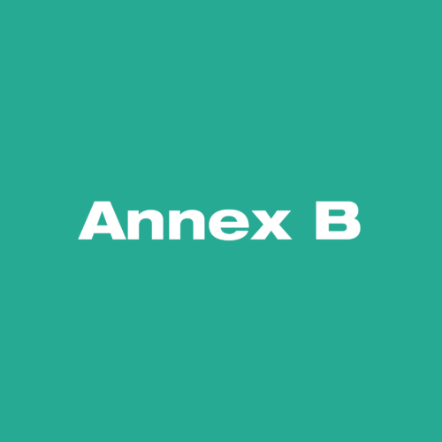 QUALITY CODE – ANNEX B